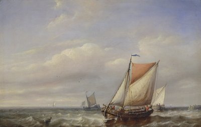 Stille See bei schönem Wetter von Paul Jean Clays
